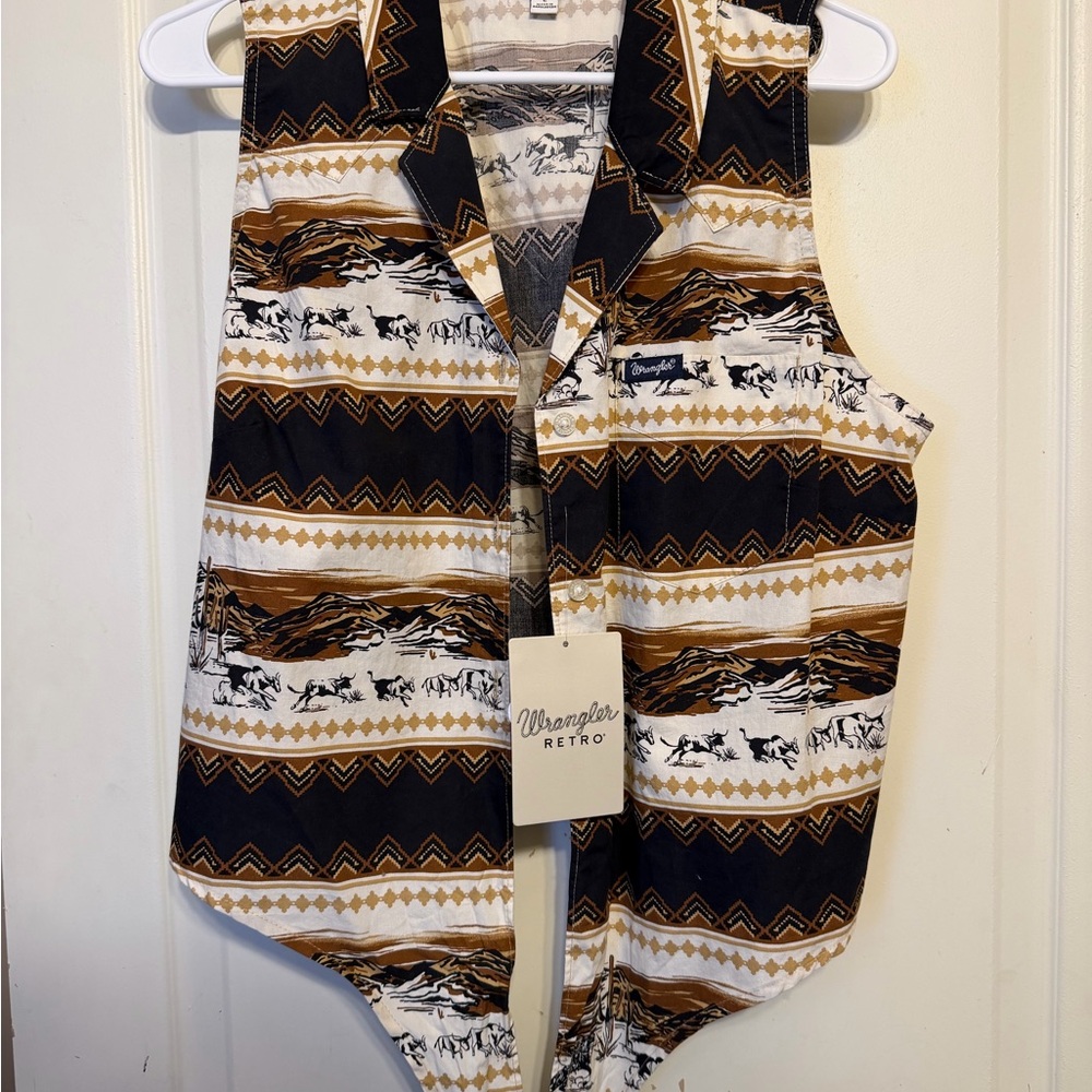Wrangler Retro Western Patterned Vest